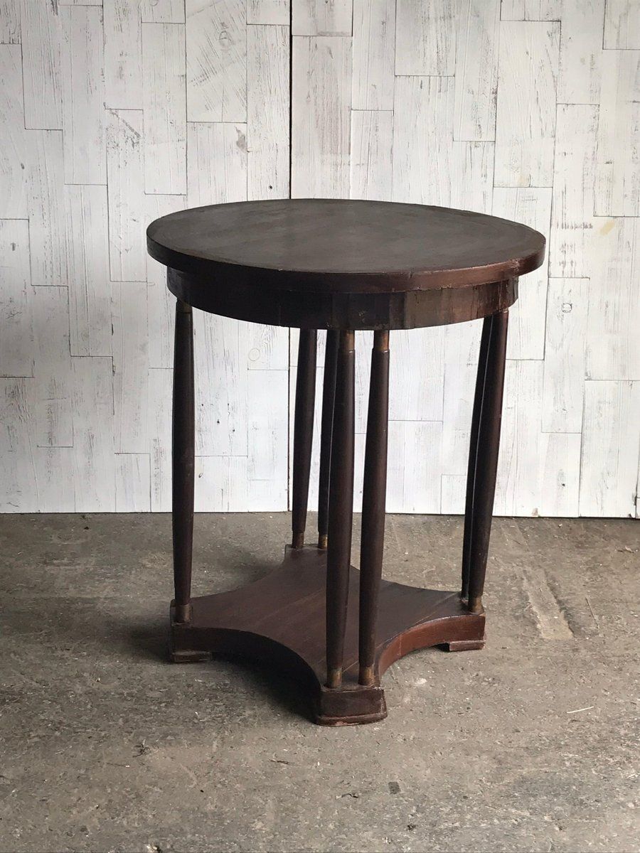 Art Nouveau Mahogany Side Table, 1920s photo vinterior