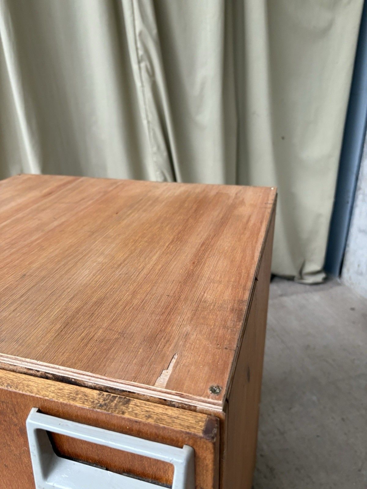 Furniture Vtg Mid Century Esa Esavian School Cabinet Bedside Side Table Retro R1058 photo