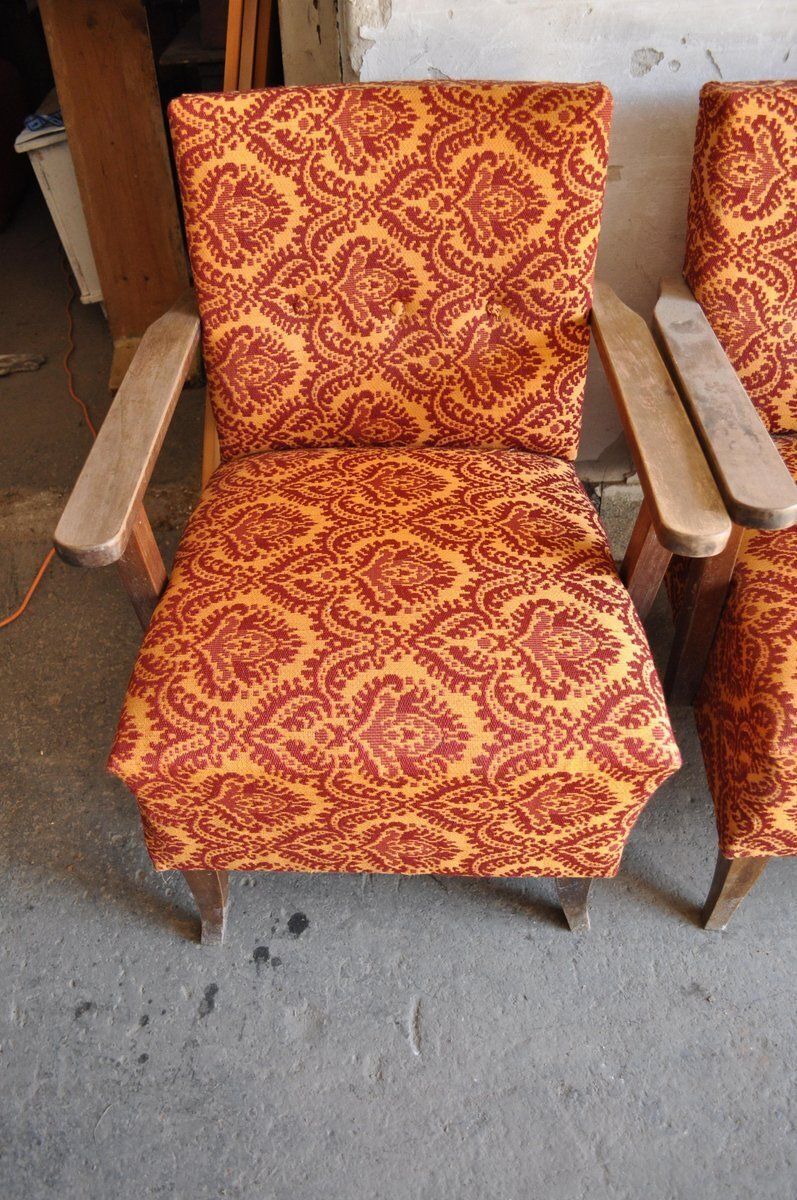 Mid Century Armchairs, 1950s, Set Of 4 photo for sale