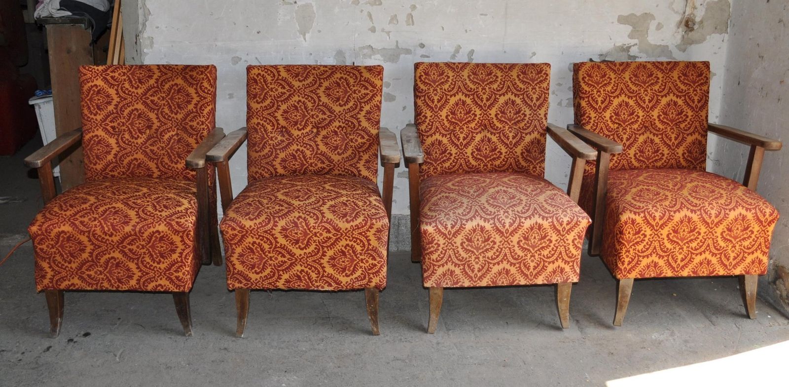 Mid Century Armchairs, 1950s, Set Of 4 photo 1714.0