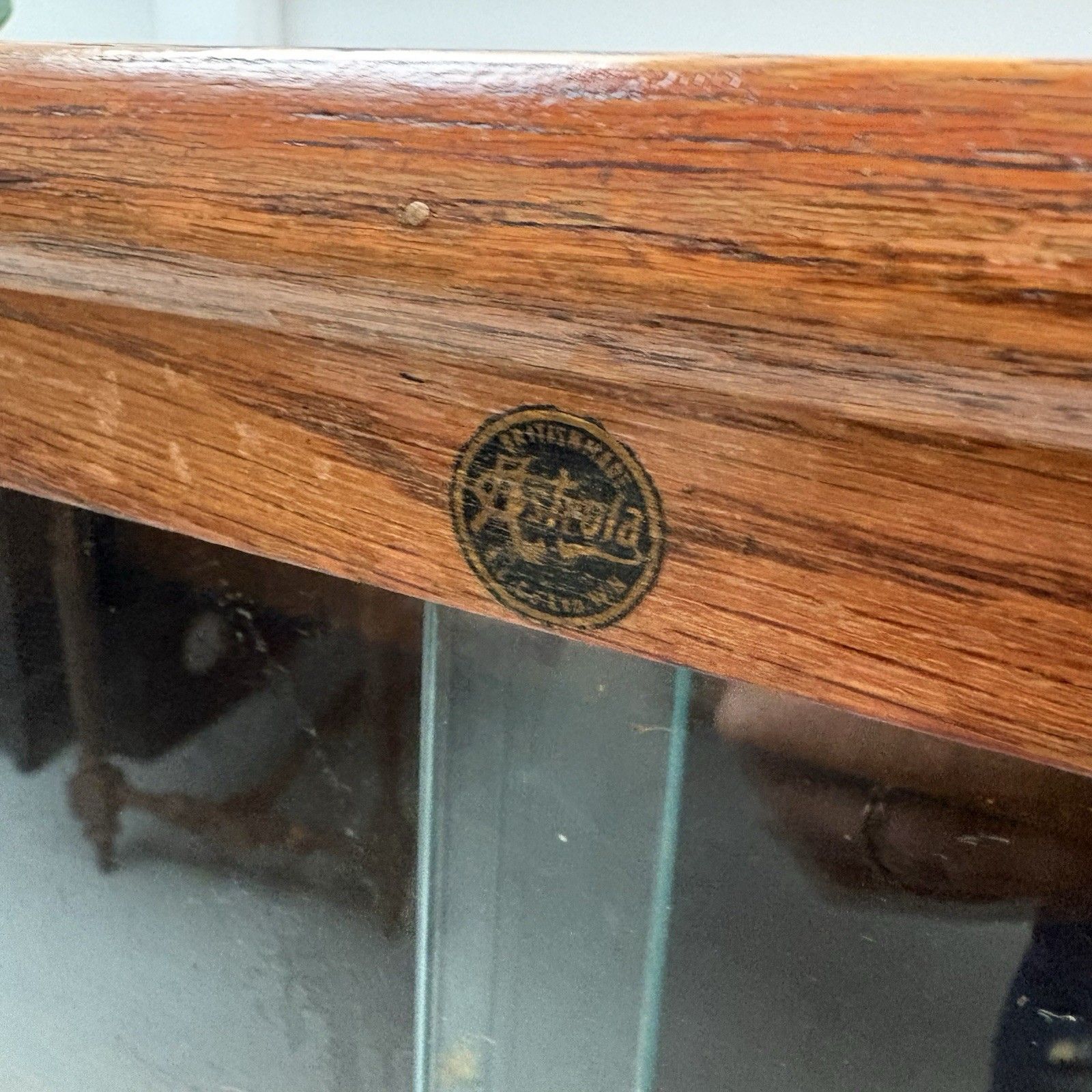 1930s British Astrola A.C Co Ltd  Industrial School Sliding Glass Door Bookcase photo 295.0