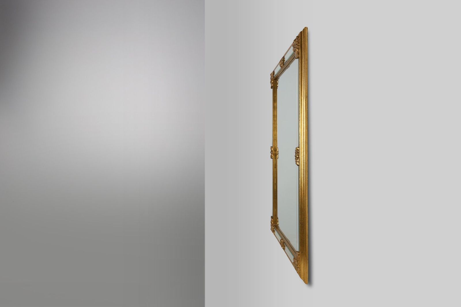 Ornamented Mirror From Deknudt, Belgium, 1950s photo vintage