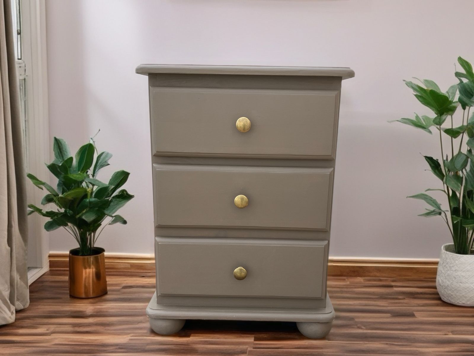 Bedside Nightstands, Pair Of Side Tables, Bedroom Cabinets. photo Furniture
