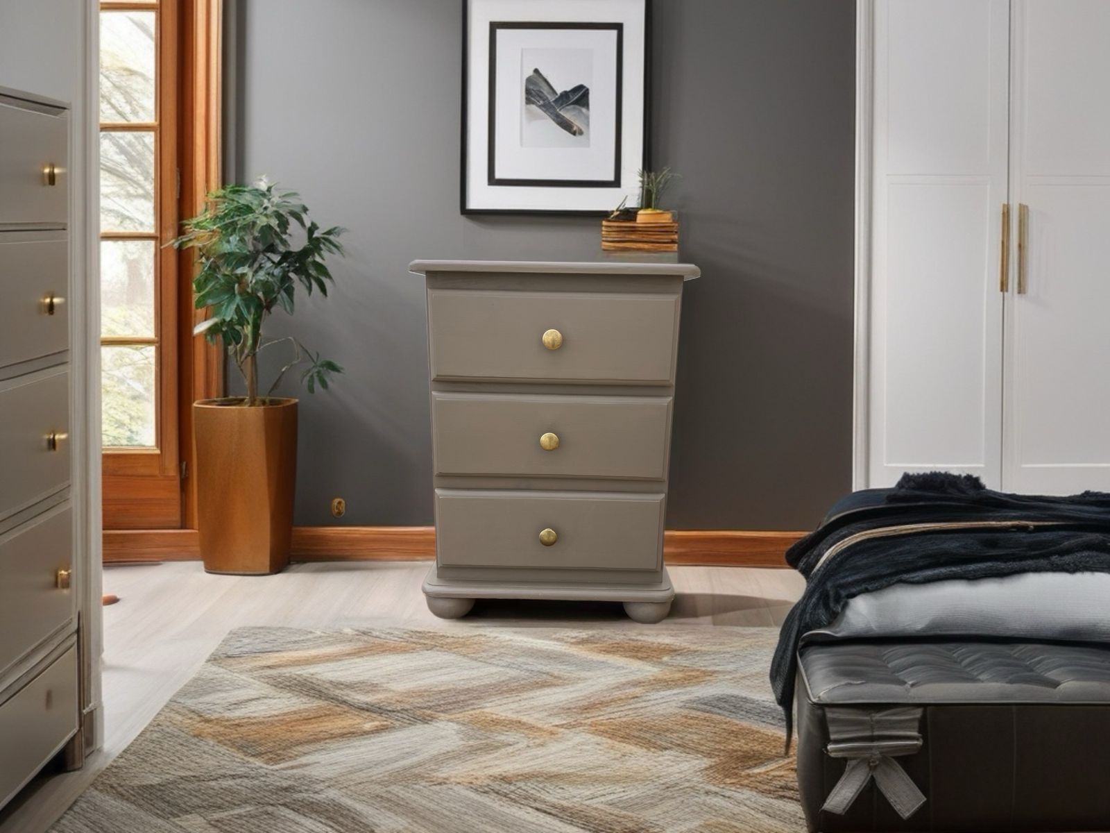 Bedside Nightstands, Pair Of Side Tables, Bedroom Cabinets. photo 275.0