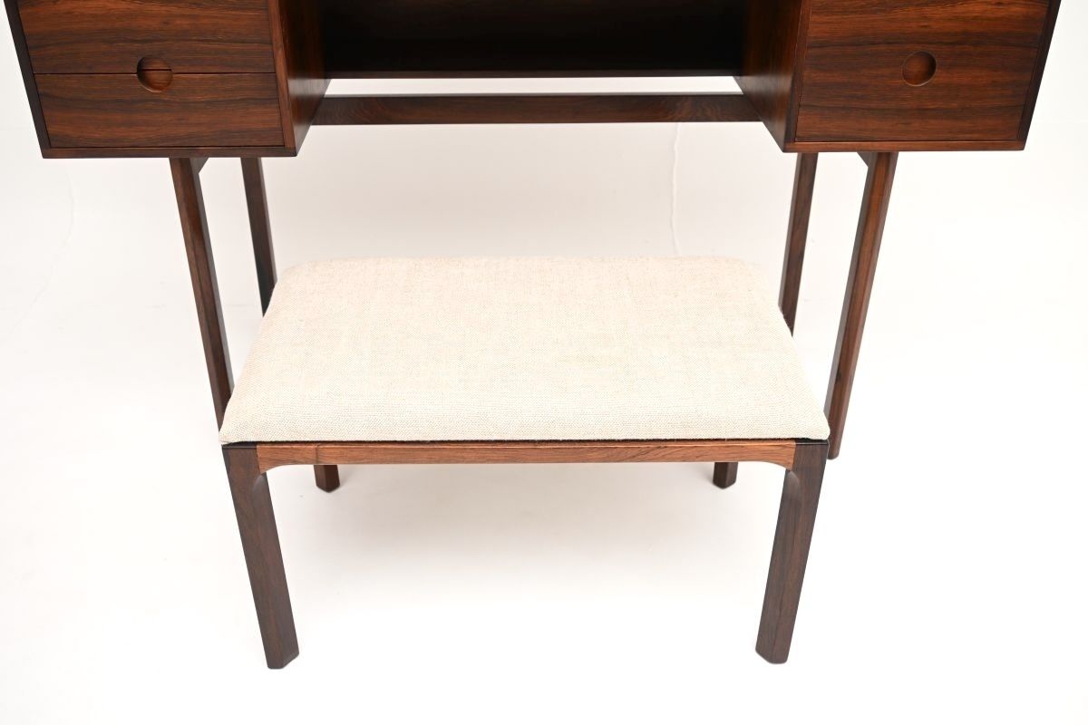 photo furniture Danish Vintage Rosewood Dressing Table And Stool By Kai Kristiansen For Aksel Kjersgaard
