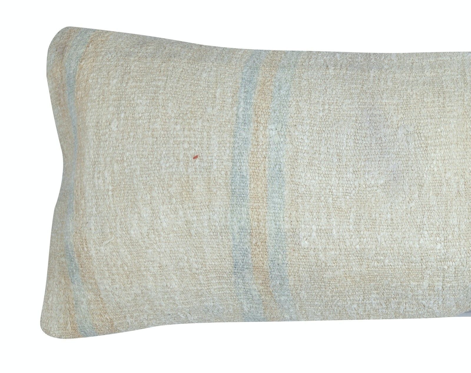 16"X45" Kilim Lumbar Pillow Cover. Handwoven Cushion Cover. Hemp Throw Pillow photo furniture