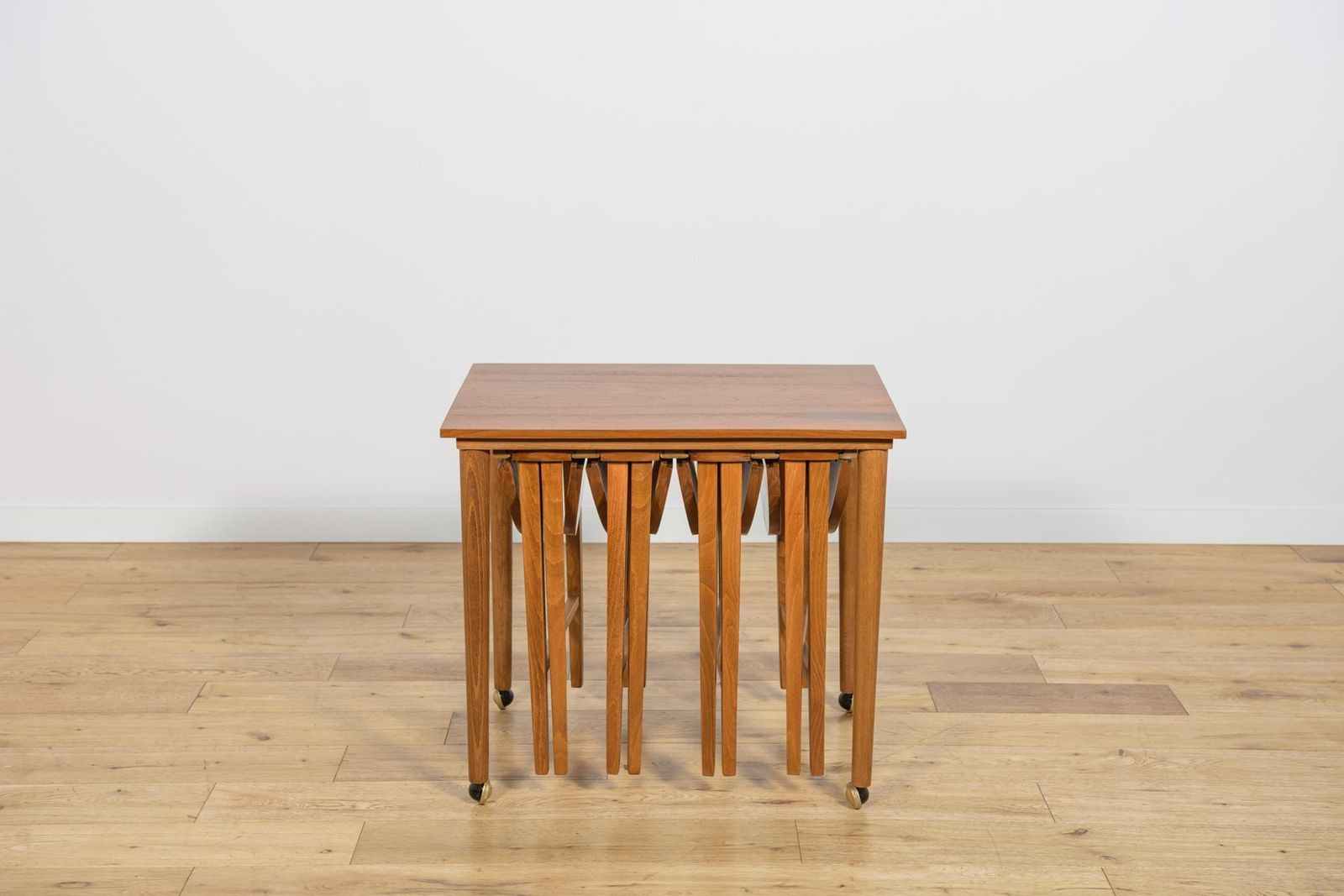 Mid Century Modern Danish Nesting Tables By Poul Hundevad For Novy Domov, Czechoslovakia, 1960s, Set Of 5 photo 593.0