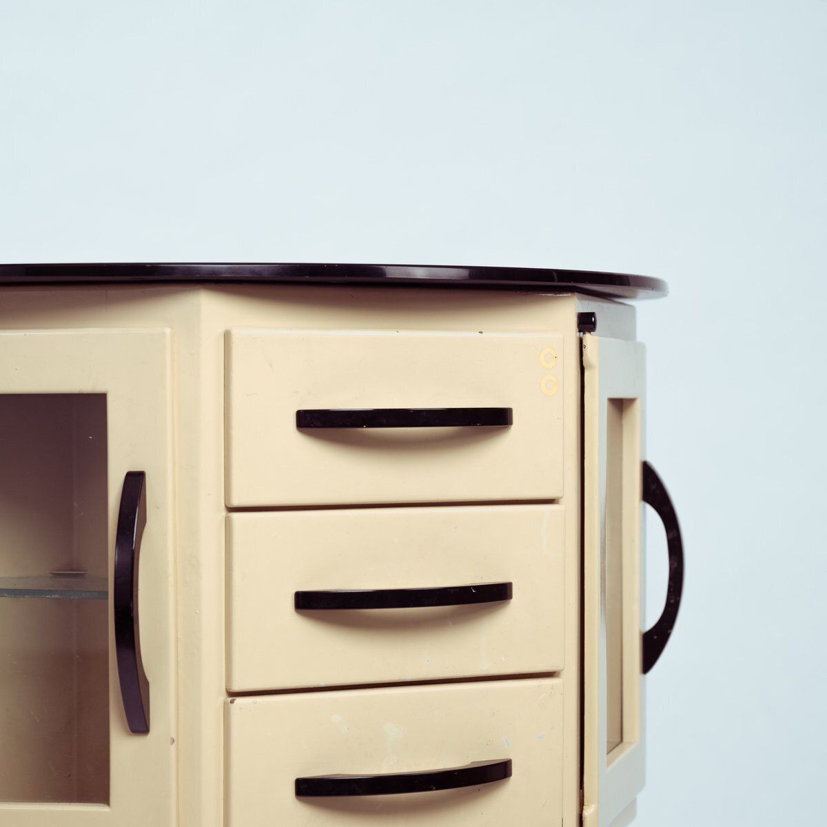 Industrial Turnable Dental Cabinet By Leon Martin, 1950s photo vinterior