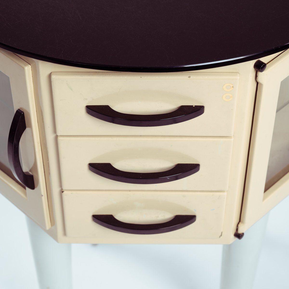 photo for sale Industrial Turnable Dental Cabinet By Leon Martin, 1950s