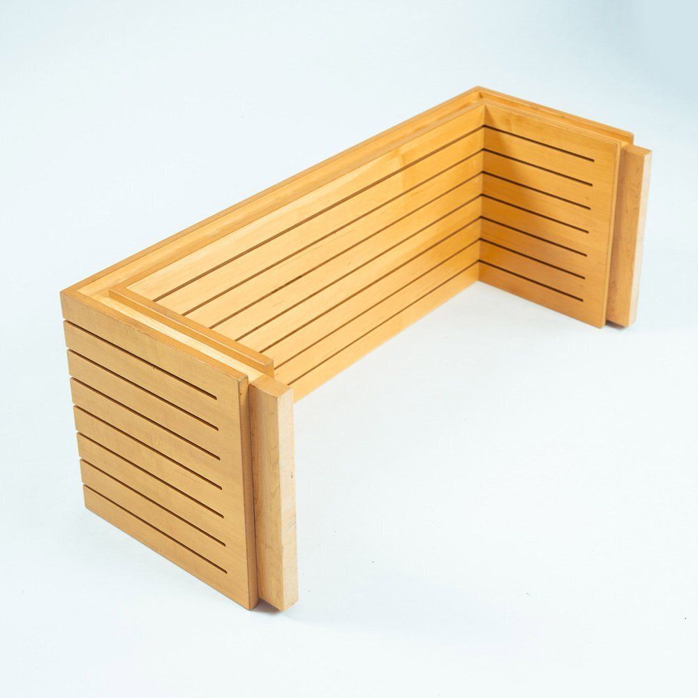 photo vintage Ruudjan Chef Slat Bench Table By Ruud Jan Kokke, The Netherlands, 2000s