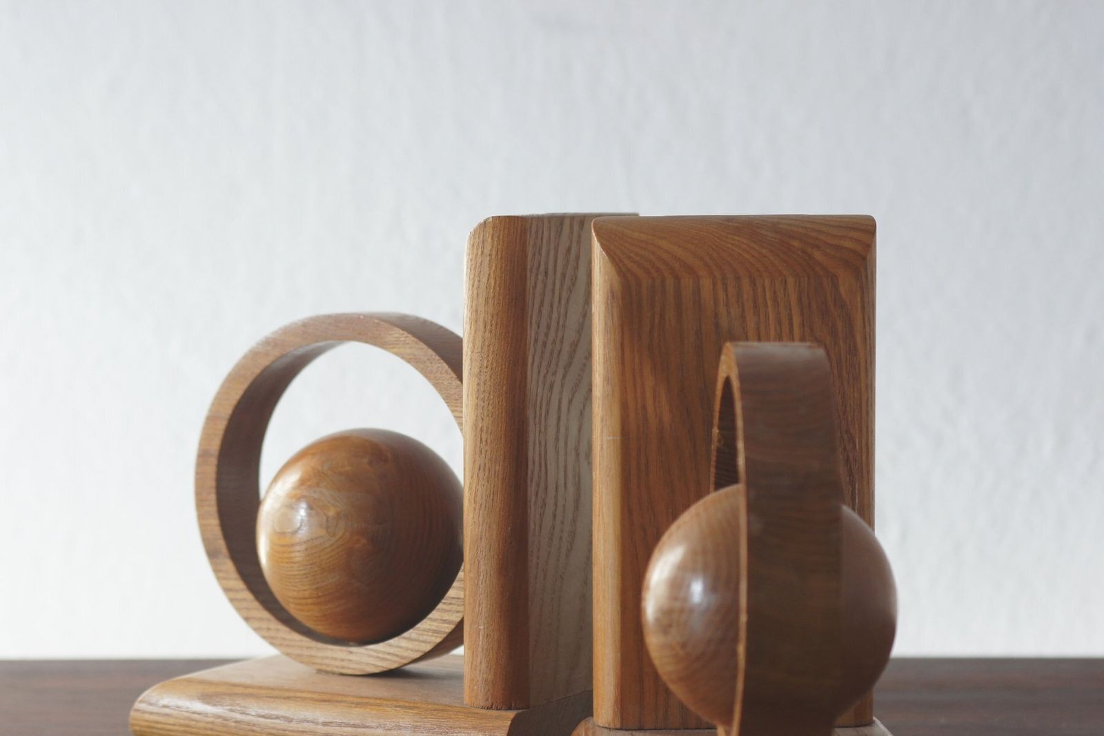 Mid Century Modern Wooden Bookends, 1960s, Set Of 2 photo furniture