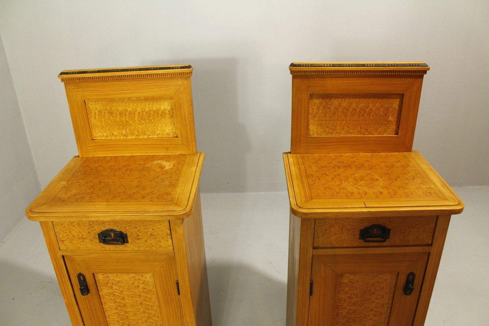 photo furniture Folk Art Bohemia Bedside Tables, 1920s, Set Of 2