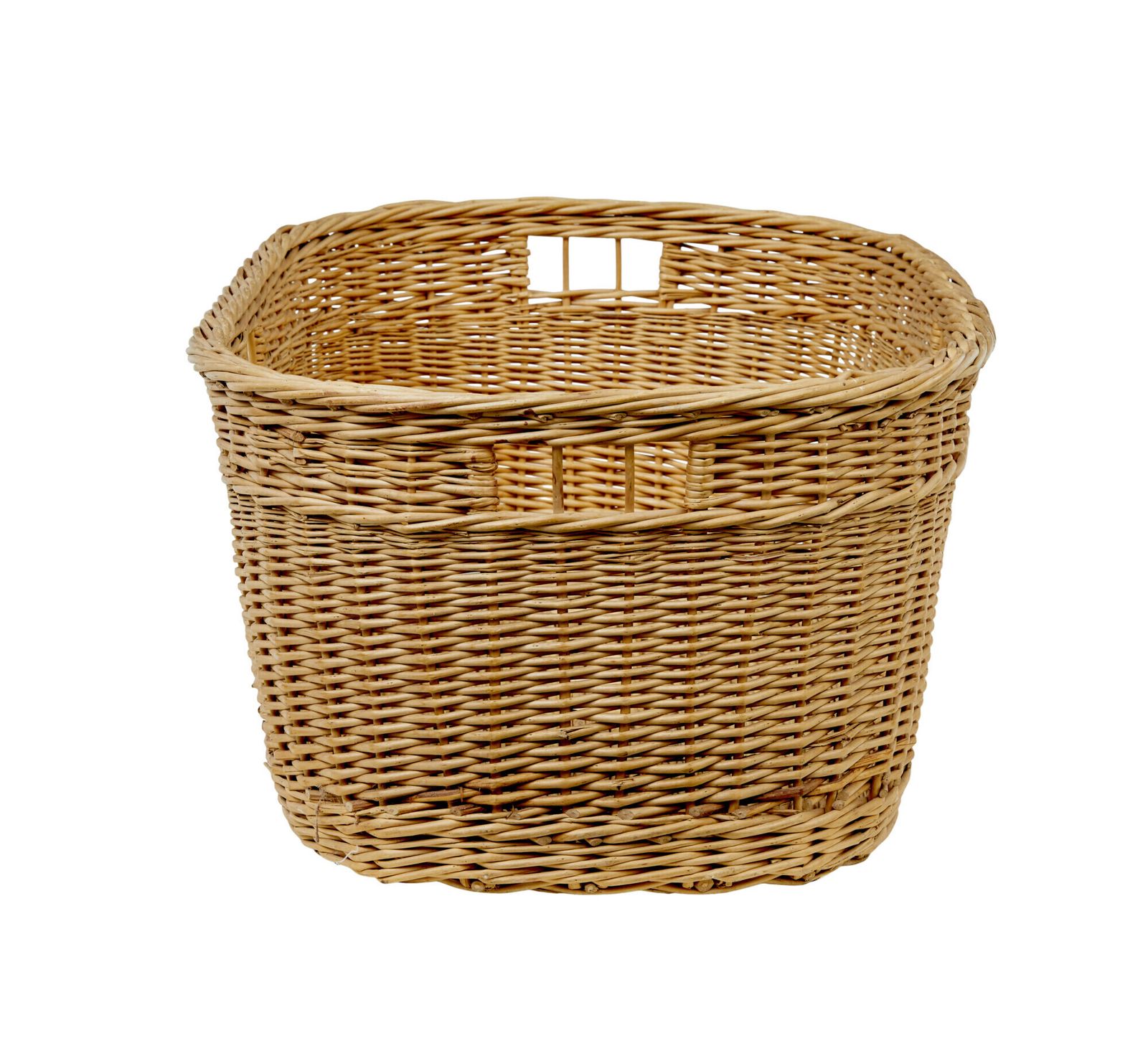 Swedish 20th Century Hand Woven Linen Basket photo furniture