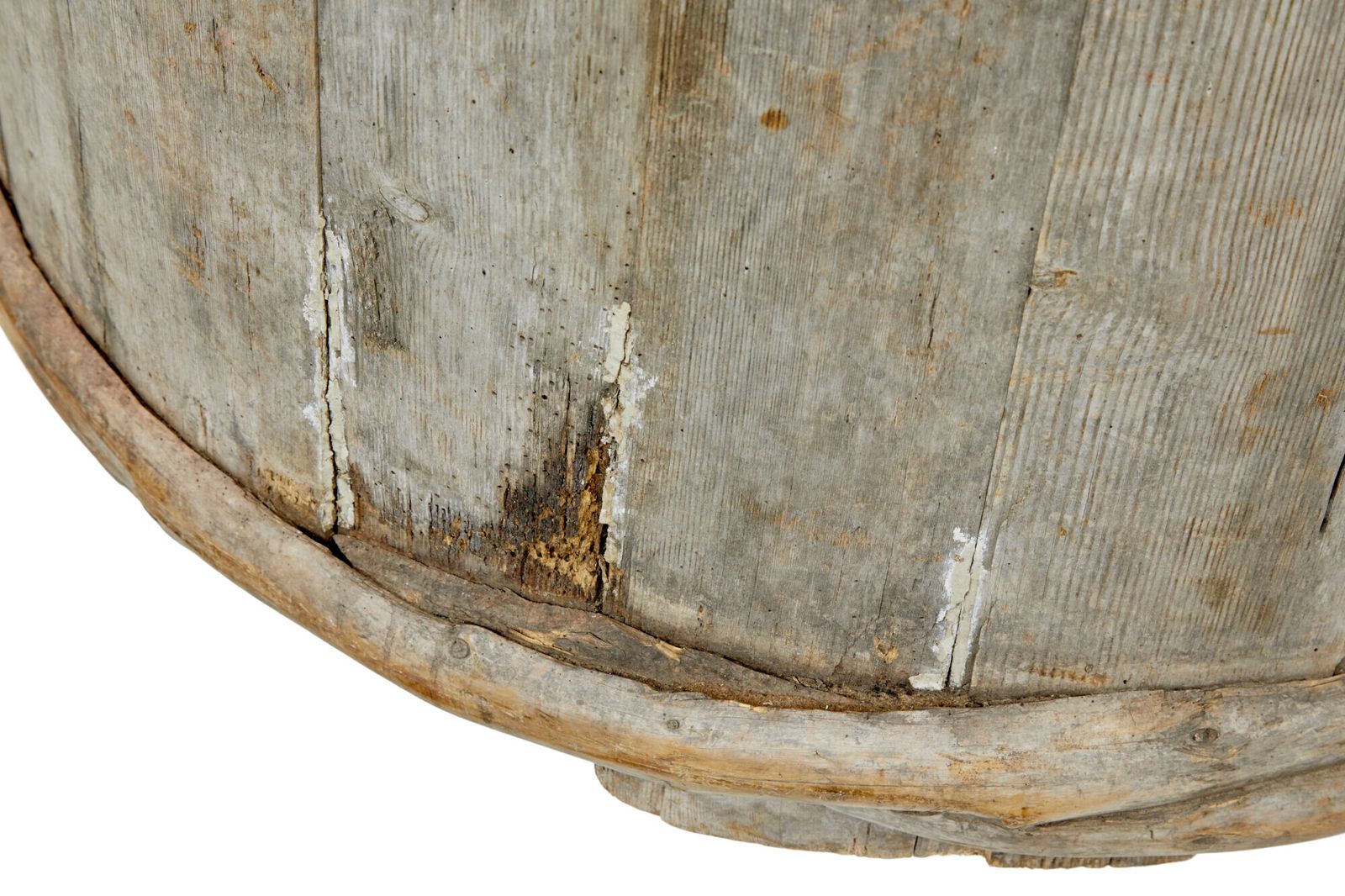 Large 19th Century Scandinavian Pine Storage Barrel photo furniture