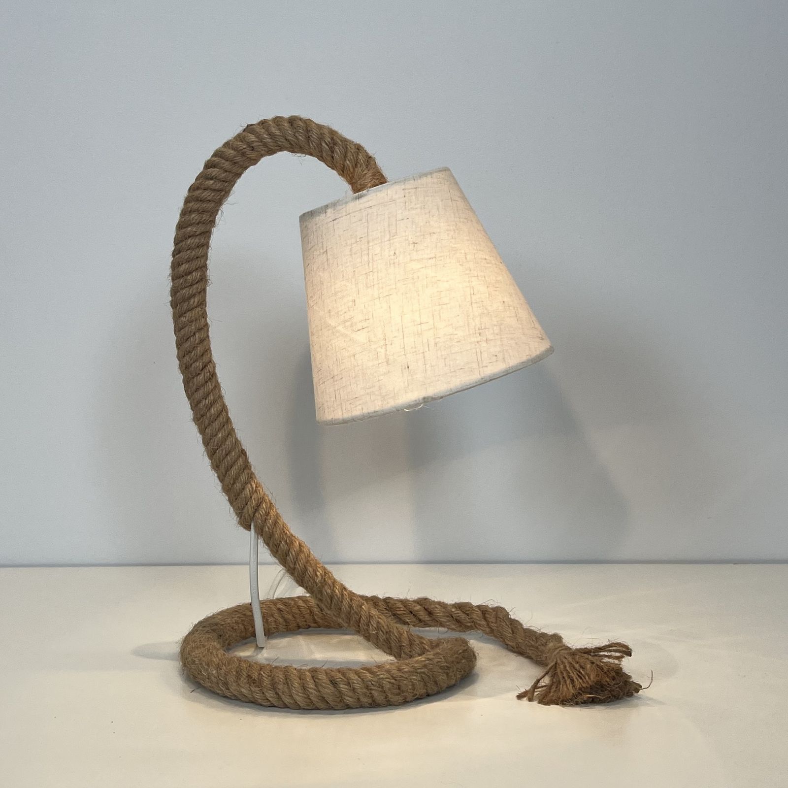 780.0 Rope Lamp In The Style Of Adrien Audoux And Frida Minet (Audoux Minet) photo
