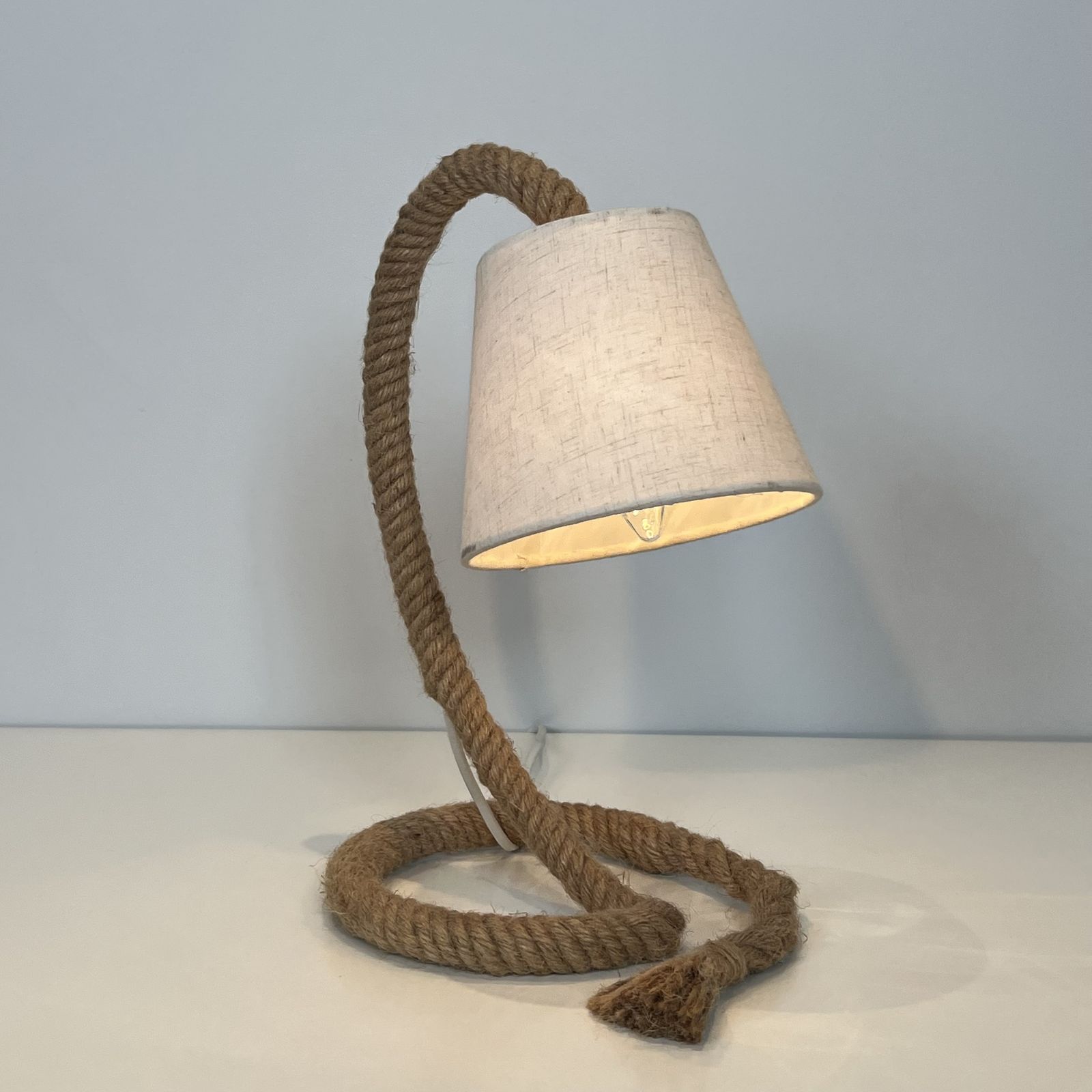 photo vinterior Rope Lamp In The Style Of Adrien Audoux And Frida Minet (Audoux Minet)