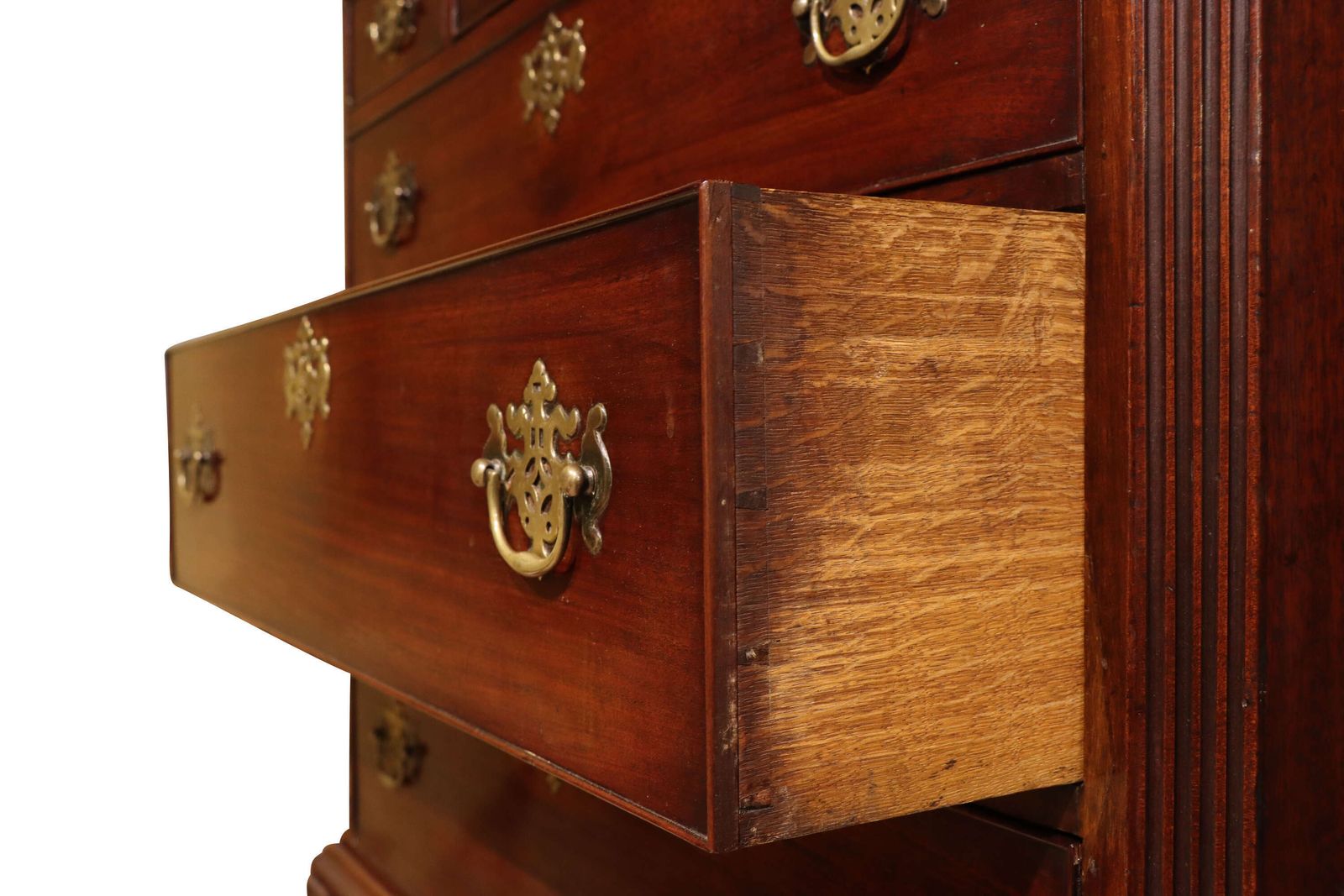George III Mahogany Chest On Chest With Original Pierced Brasses Circa 1770 photo furniture