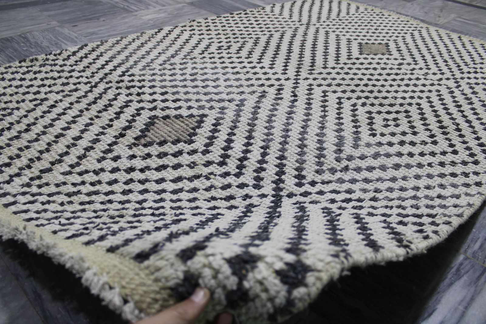 photo furniture 4x6 Moroccan Beni Ourain Berber Handmade Area Rug