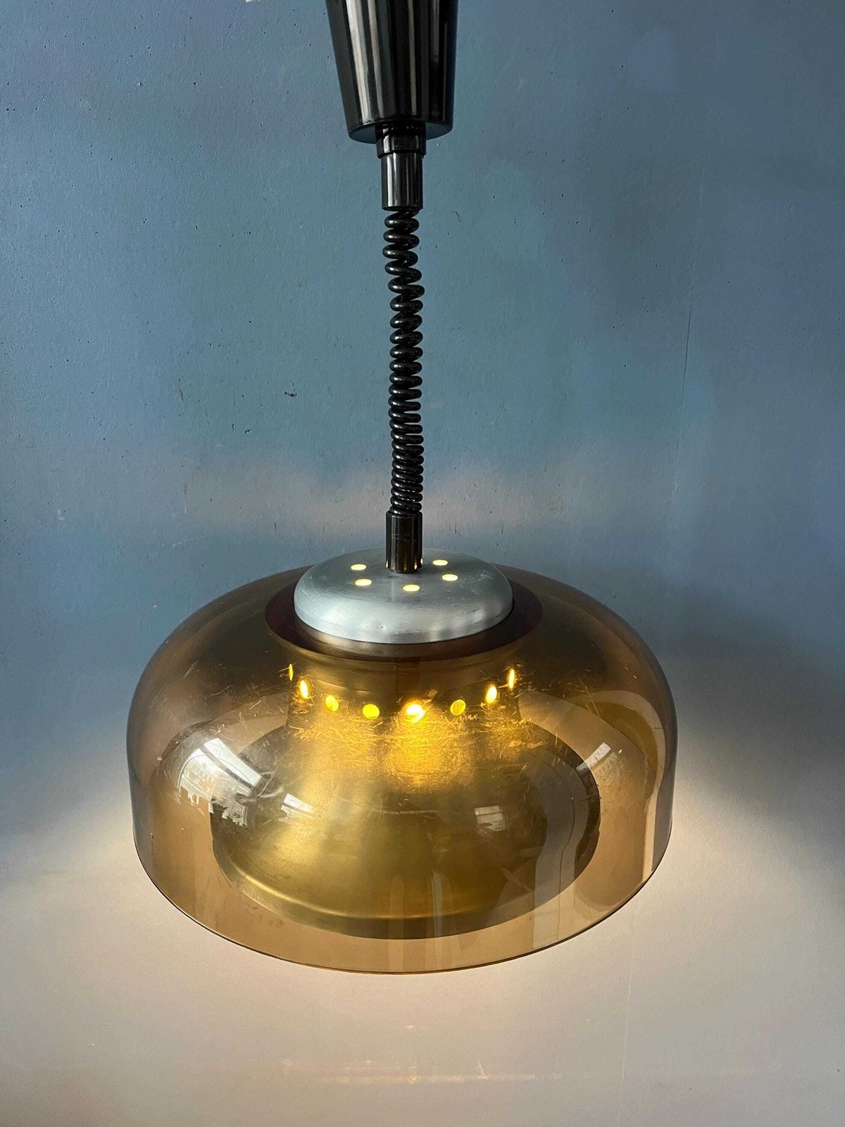 Vintage Mid Century Herda Space Age Hanglamp. photo for sale