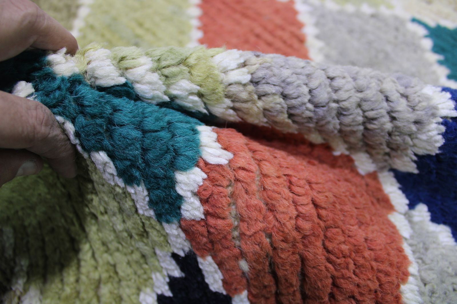 photo for sale 3x5 Hand Knotted Modern Gabbeh Multicolor Area Rug