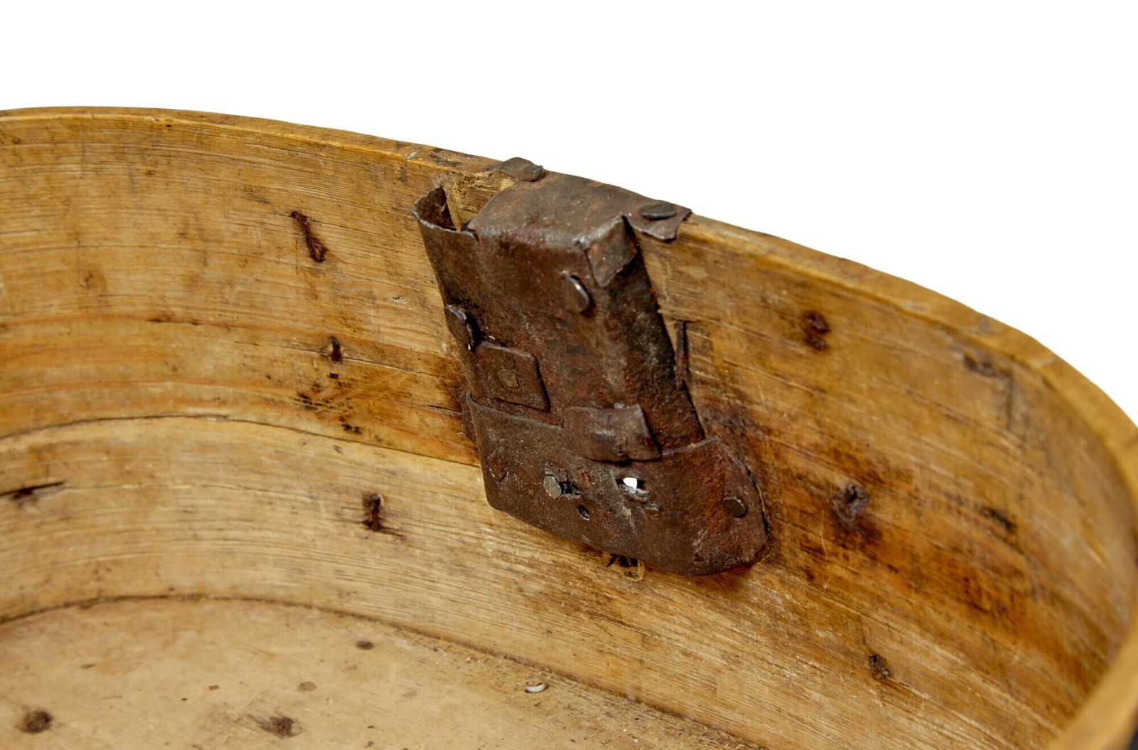 Scandinavian 19th Century Folk Art Handmade Pine Box photo furniture