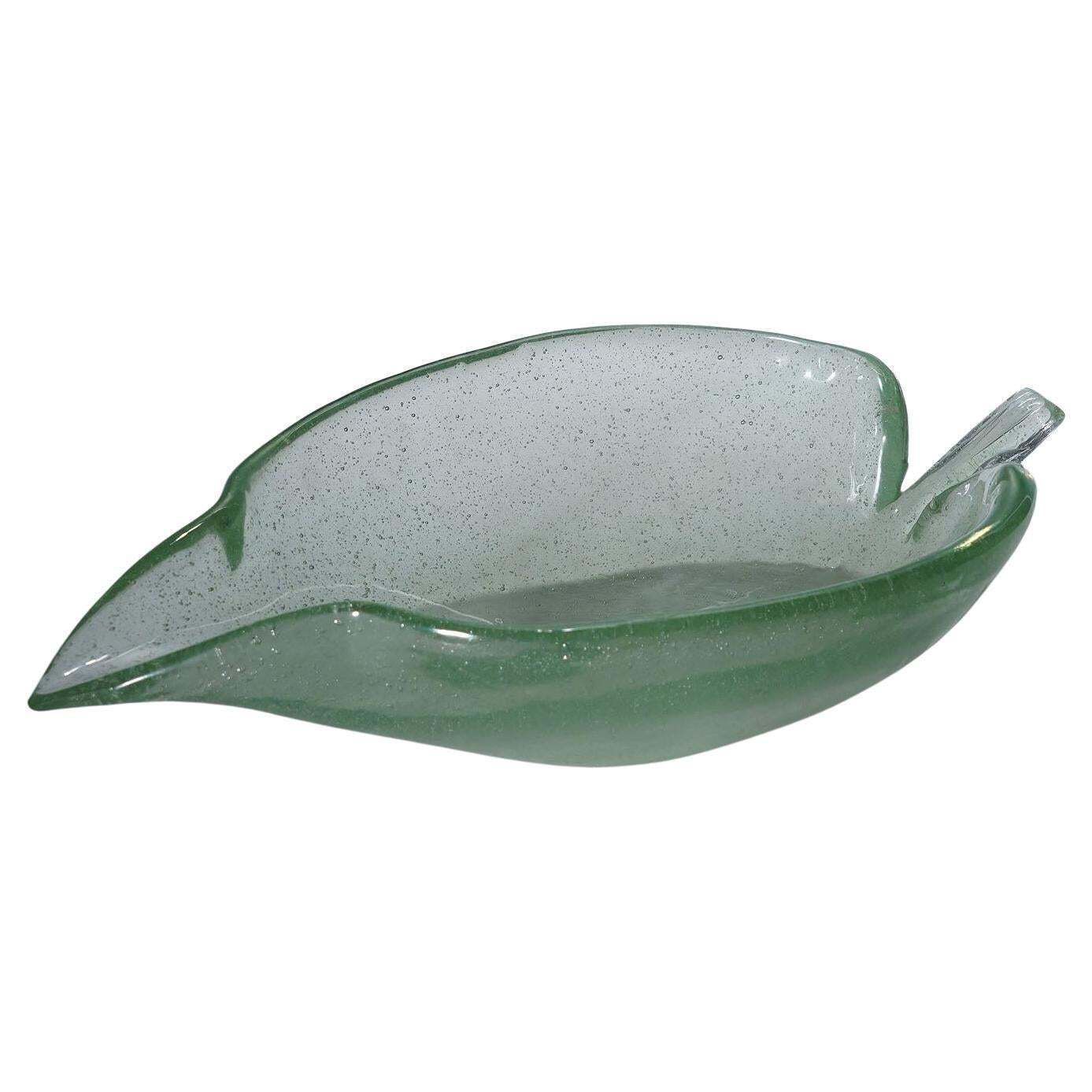 Rare Art Glass Bowl By Tyra Lundgren For Venini, Murano 1937