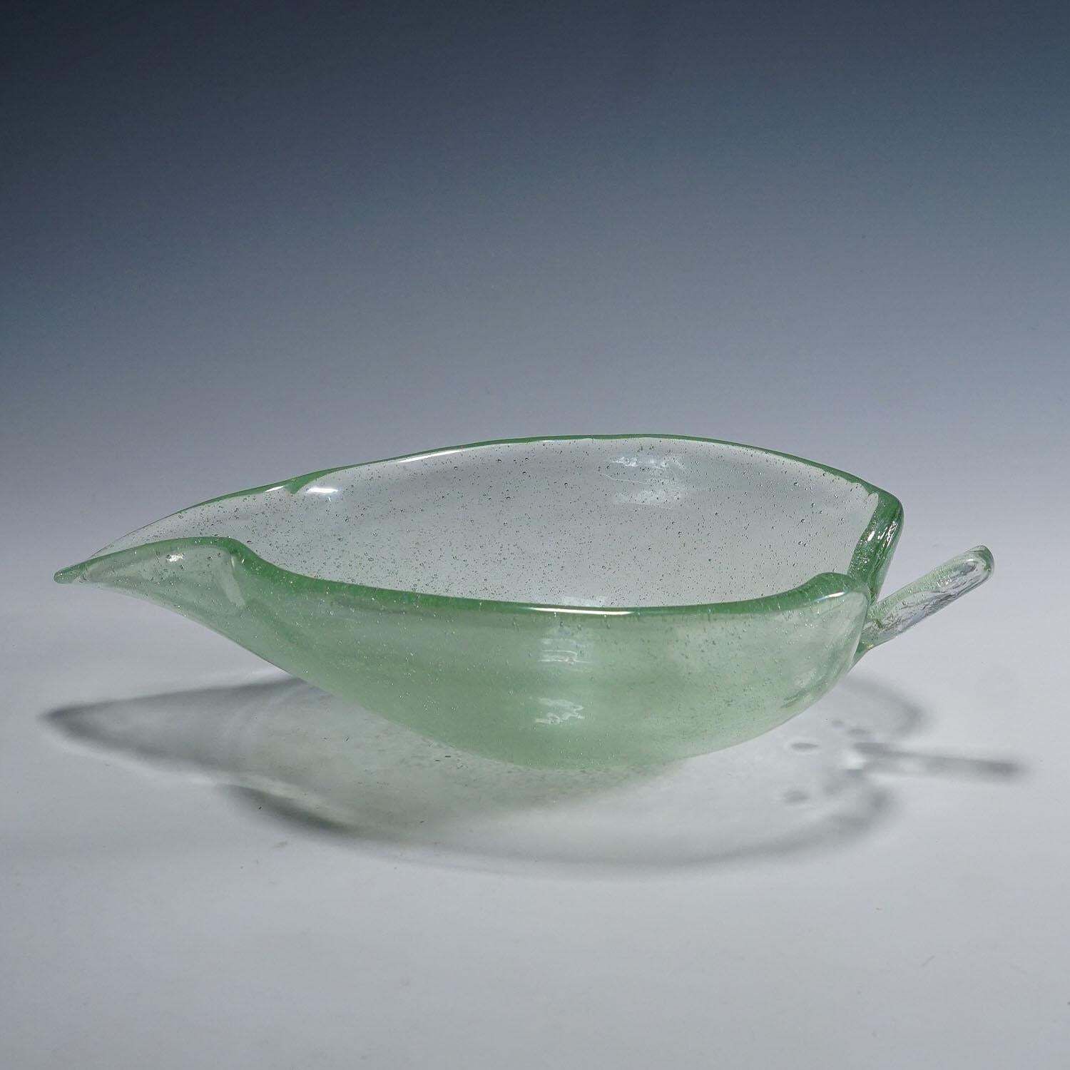 Rare Art Glass Bowl By Tyra Lundgren For Venini, Murano 1937 photo Home Decor