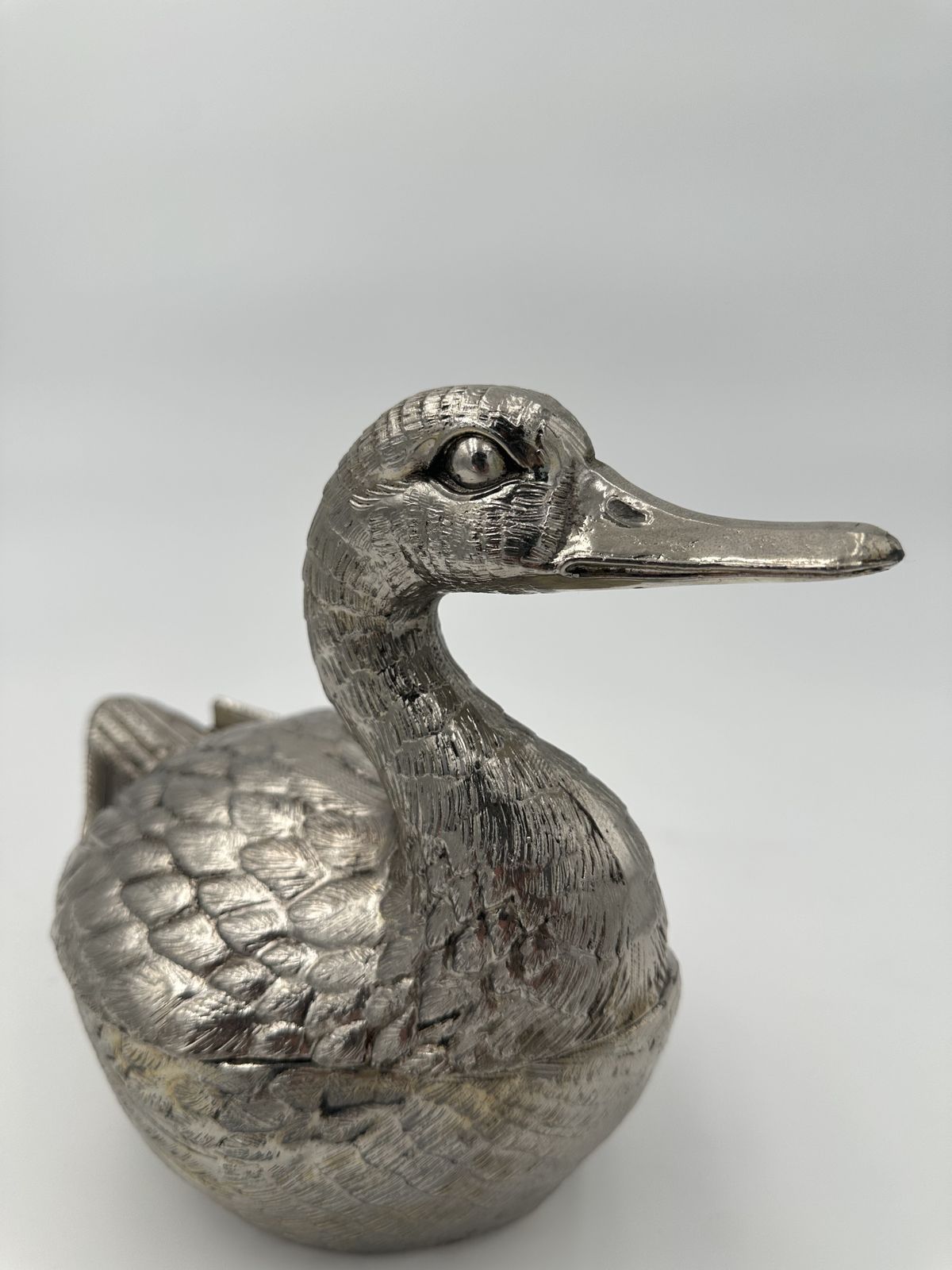 photo furniture Set Of Two Ice Buckets Depicting A Duck In Silver Plated Metal By Mauro Manetti