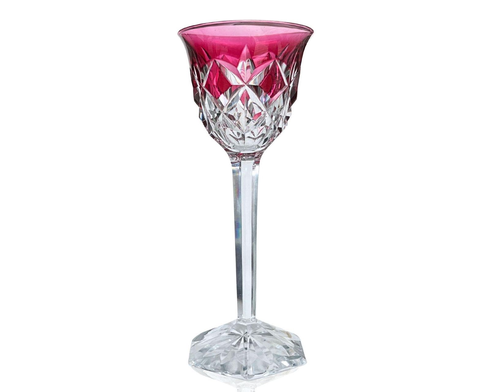 Val Saint Lambert Rood Kristalglas | 1 Stuk | Gesigneerd