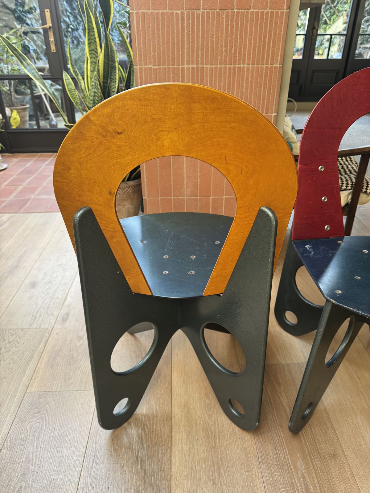 photo vintage Pair Of 1990’s Pola Chairs Designed By Julyan Wickham