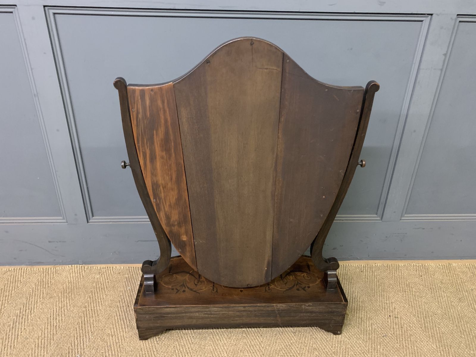 photo vinterior Large Scale Georgian Inlaid Toilet Mirror