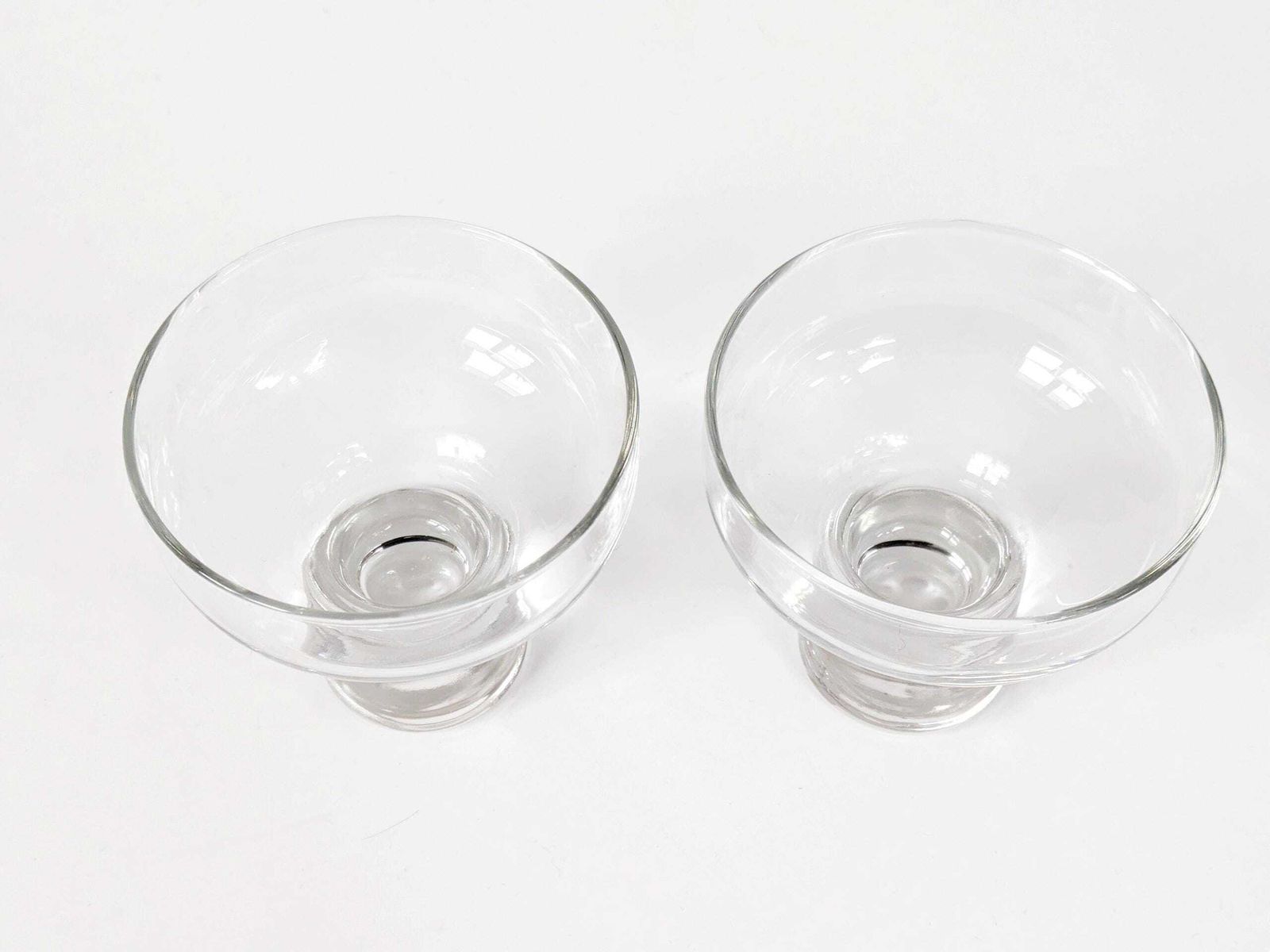 photo furniture Midcentury Scandinavian Pine Candle Holder With Glass Bowls, Sculptural Nordic Wood Centerpiece