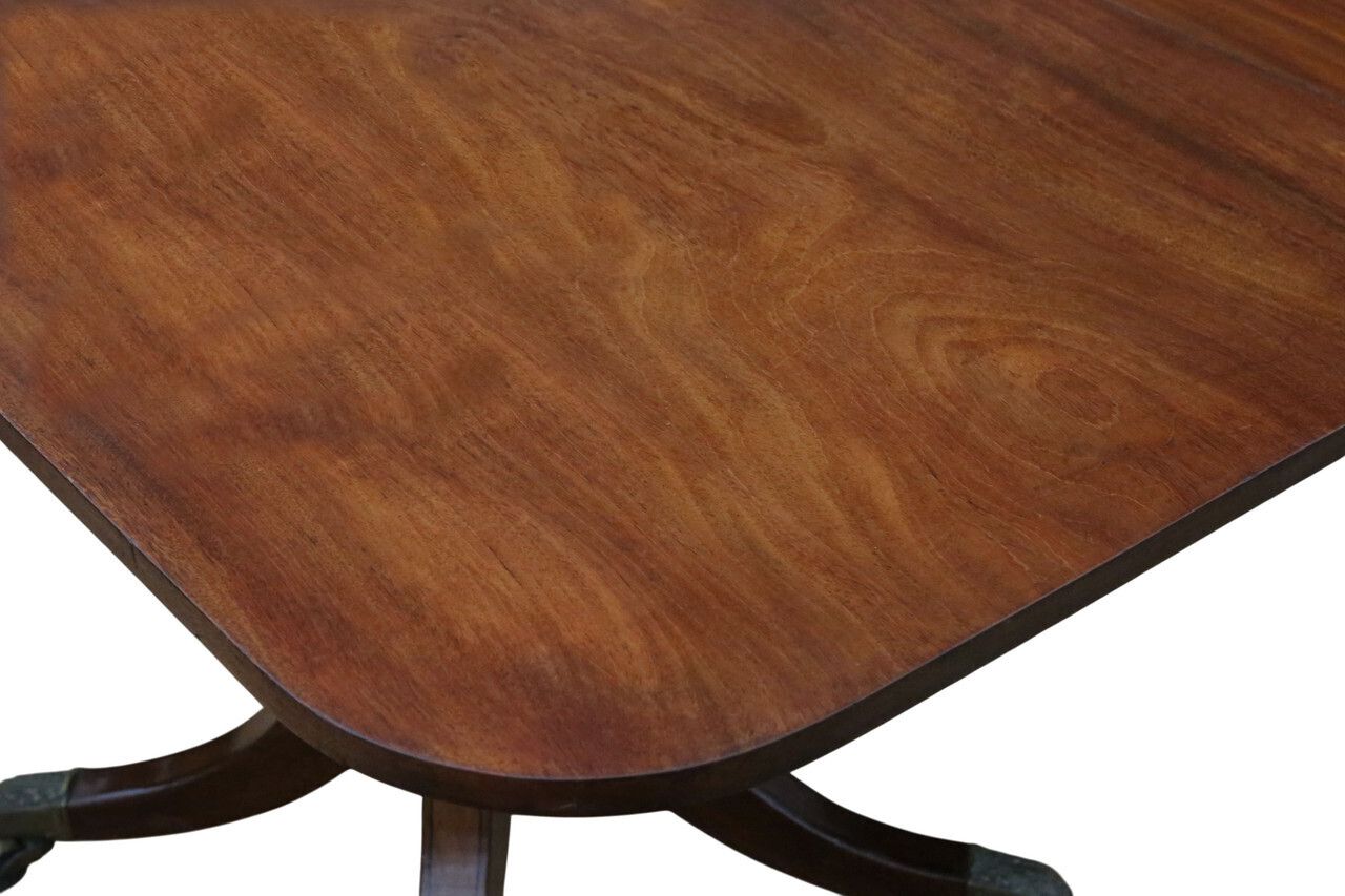 Antique 19th Century Georgian Mahogany Extending Dining Table – Large Twin Pedestal photo buy