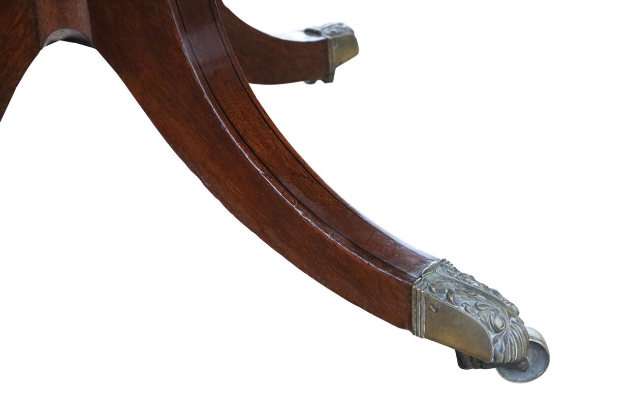 photo for sale Antique 19th Century Georgian Mahogany Extending Dining Table – Large Twin Pedestal