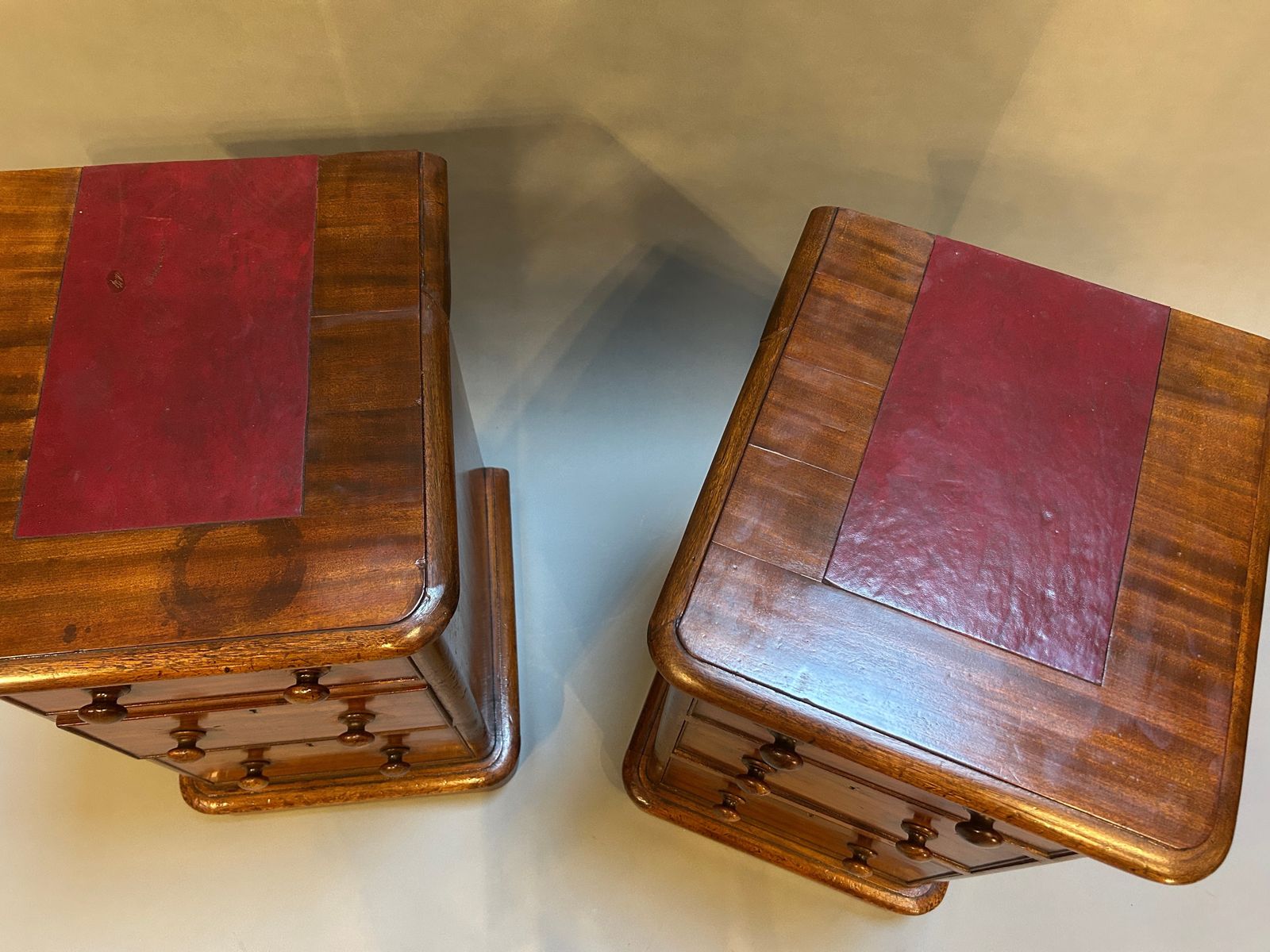 Pair Victorian Bedside Chest Of Drawers photo Furniture