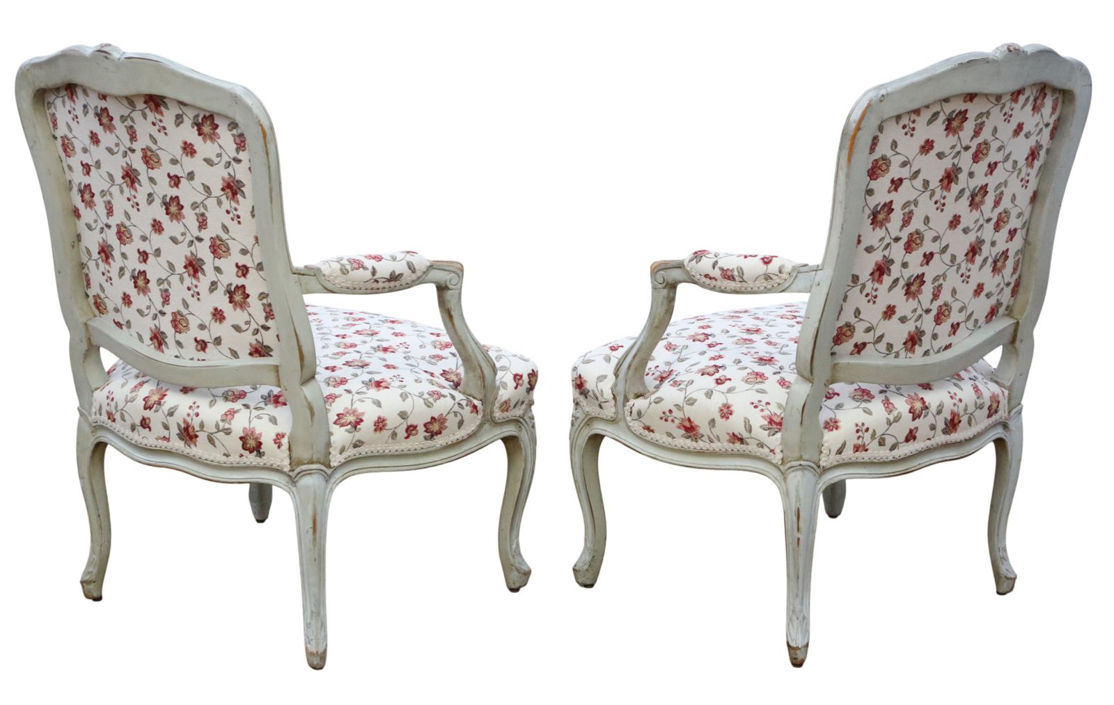 Antique C.1900 French Pair Of Painted Armchairs – Quality Period Seating photo 2295.0