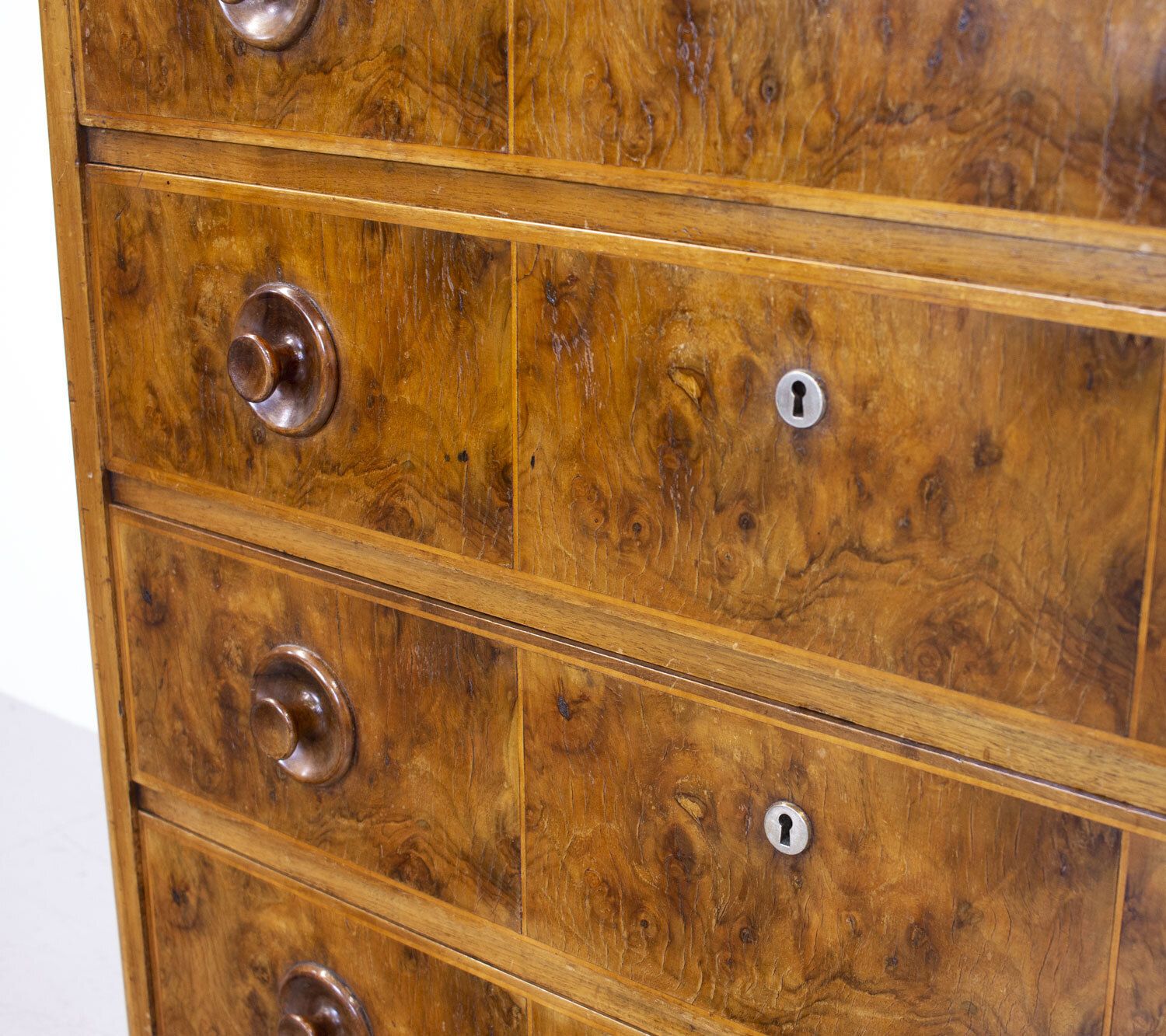 Art Deco Burr Walnut Chest Of Drawers photo 1195.0
