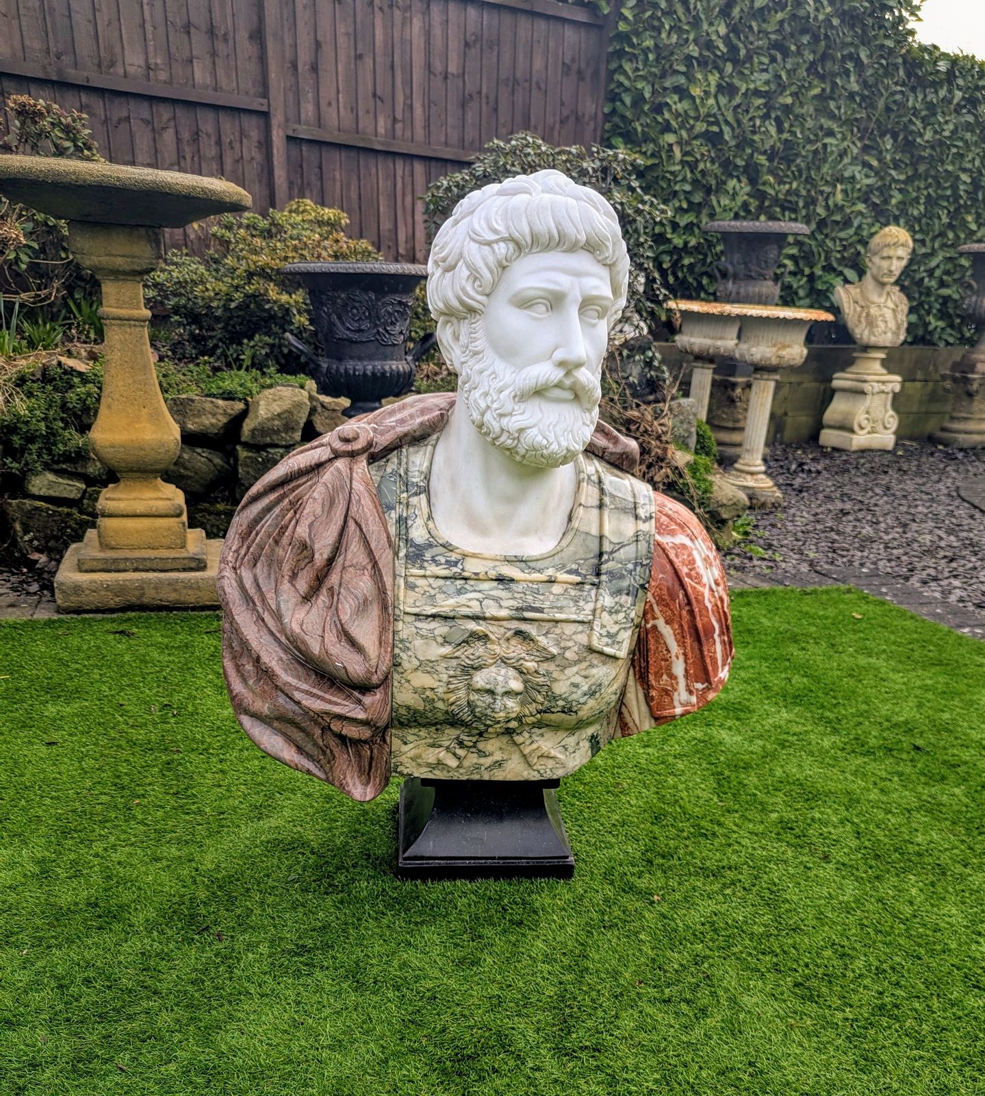 Incredible High Quality Marble Bust Emperor Hadrian 0273. photo vintage