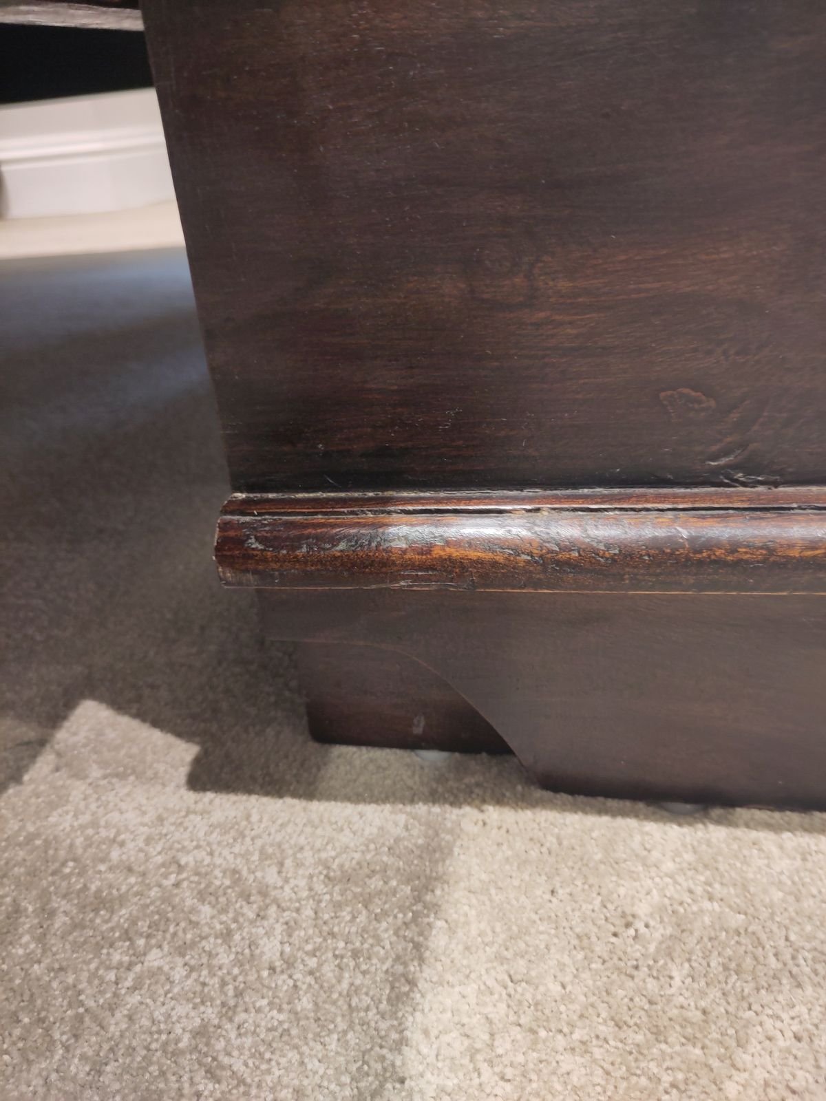 350.0 Hardwood Apothecary Style Bank Of Drawers photo