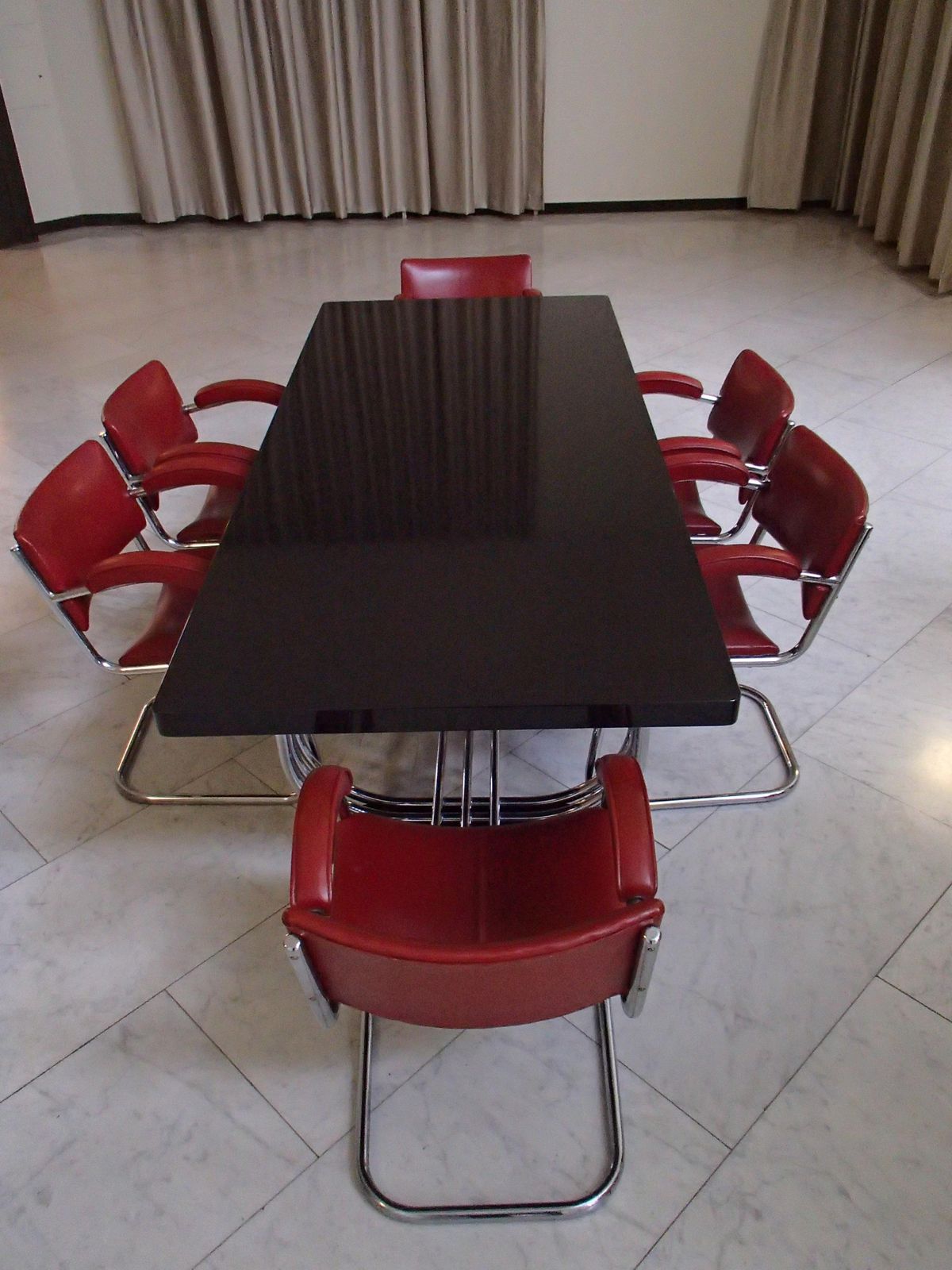 1930s Dining Room Set By Pel By Serge Chermayeff, Table And 6 Chairs photo buy