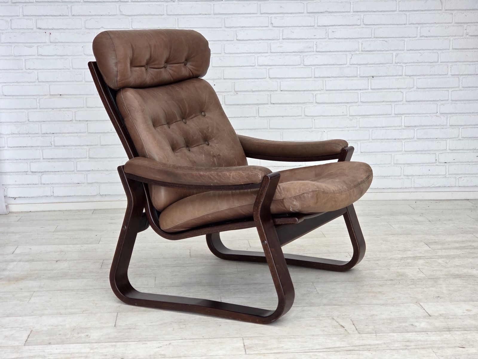1970s, Danish Design By Georg Thams, Lounge Chair, Furniture Leather. photo furniture
