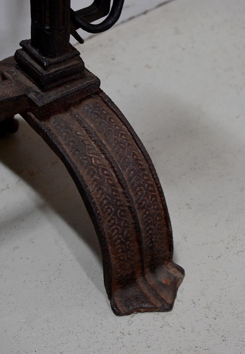 photo for sale Pair Of Andirons Castles 18th