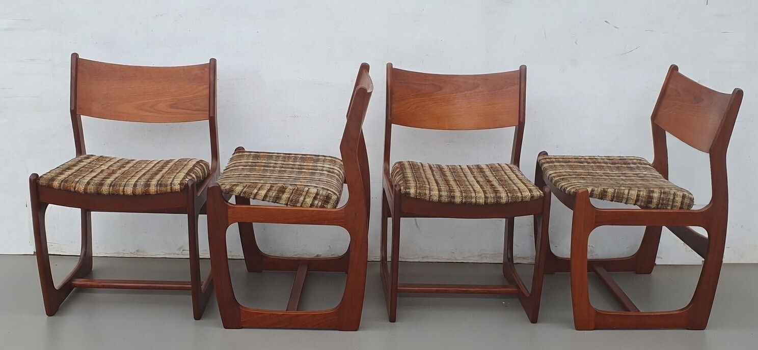 photo furniture Set Of Four Mid Century Modern  "Danish Range" Teak Chairs By Portwood