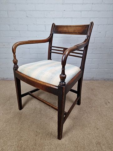 Mahogany Elbow Chair Early 19th Century (George IV) photo for sale