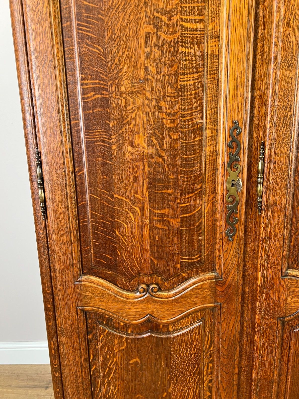Wardrobe Vintage French Louis XVI Style Oak Four Door Carved Armoire Lot 4827 photo buy