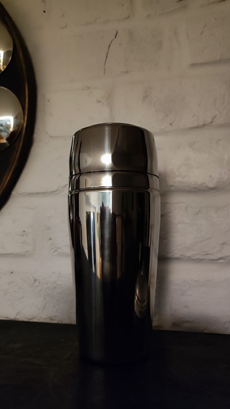 photo vinterior Vintage 1970s Italian Cocktail Shaker Mepra In Stainless Steel