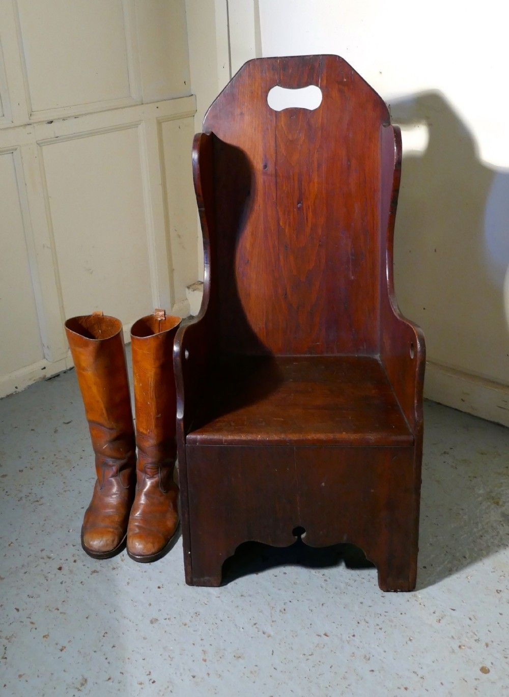 Primitive 19th Century American Pine Childs Country Chair photo vinterior