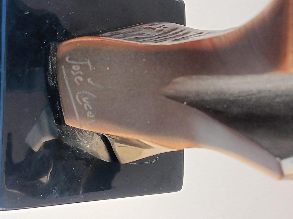 Aluminum & Bronze Sculpture In The Air Of His Flight By José Lucas, 2000 photo vinterior