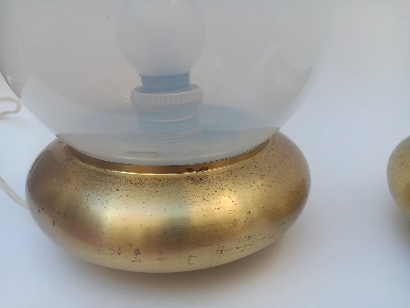 Italian Murano Glass Table Lamps, 1970s, Set Of 2 photo vinterior