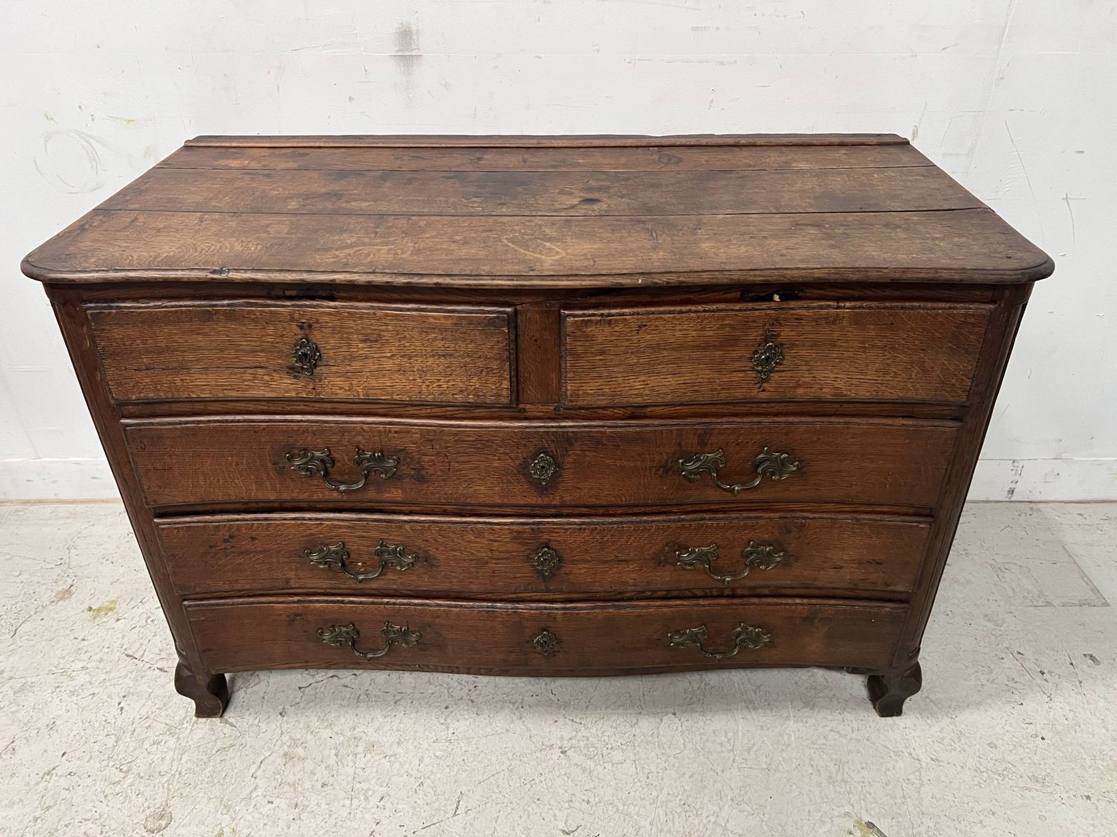 photo furniture Louis XX Style Chest Of Drawers In Solid Oak From The 18th Century
